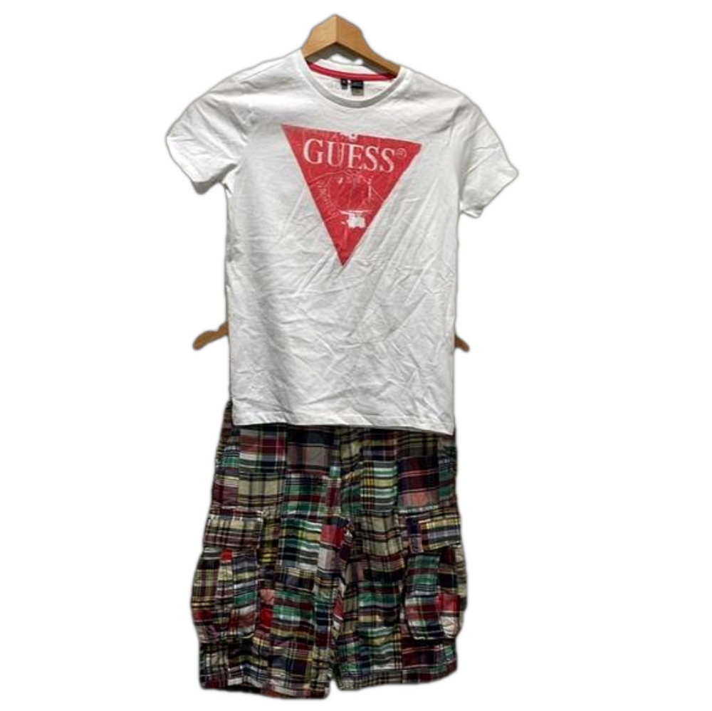 Guess & Gap kids boys set size 12 GUC white and multi color shorts